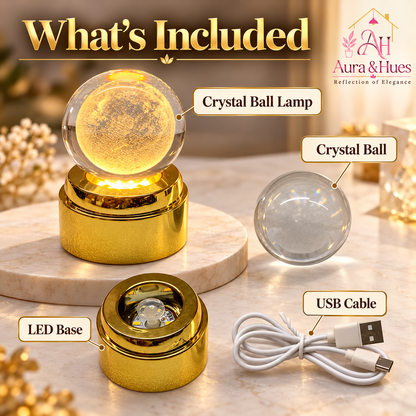 Crystal Ball Lamp(moon)