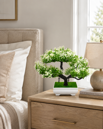 Artificial Purple Bonsai Plant for Home & Office Décor | Premium Decorative Tabletop Plant