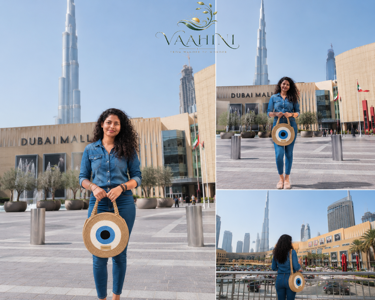 Vaahini Evil Eye Bag - Multiple Angles