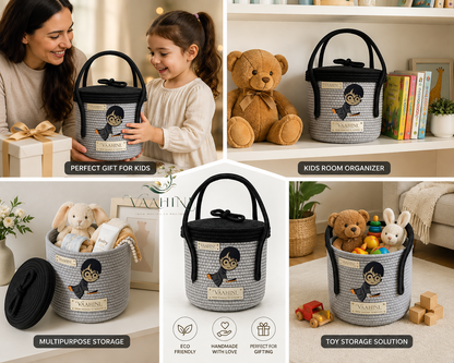 Vaahini Cotton Rope Kids Basket - Product dimensions and details