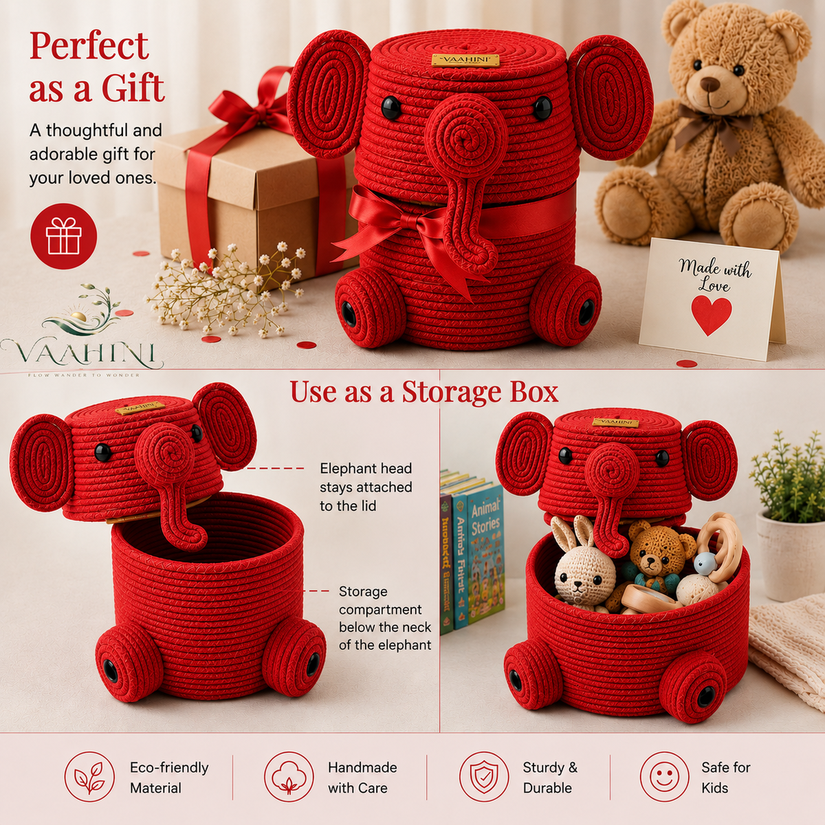 Elephant Basket - For Kids and Elders
