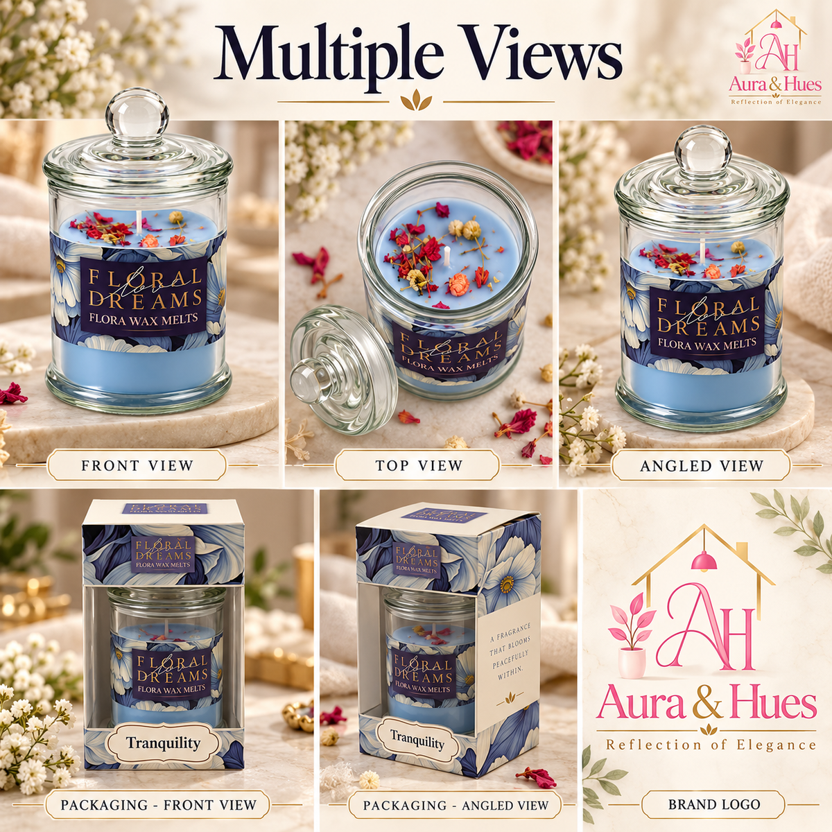 Candles Tranquility in Jar 2 pcs set(Tranquility)