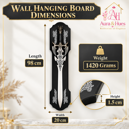 Swords - Fantasy Dragon Head Sword with Wall Hanging Board