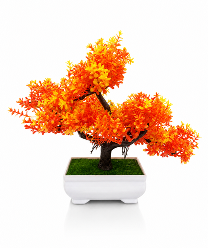Artificial Purple Bonsai Plant for Home & Office Décor | Premium Decorative Tabletop Plant