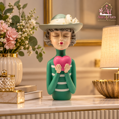 Girl with Heart Showpiece