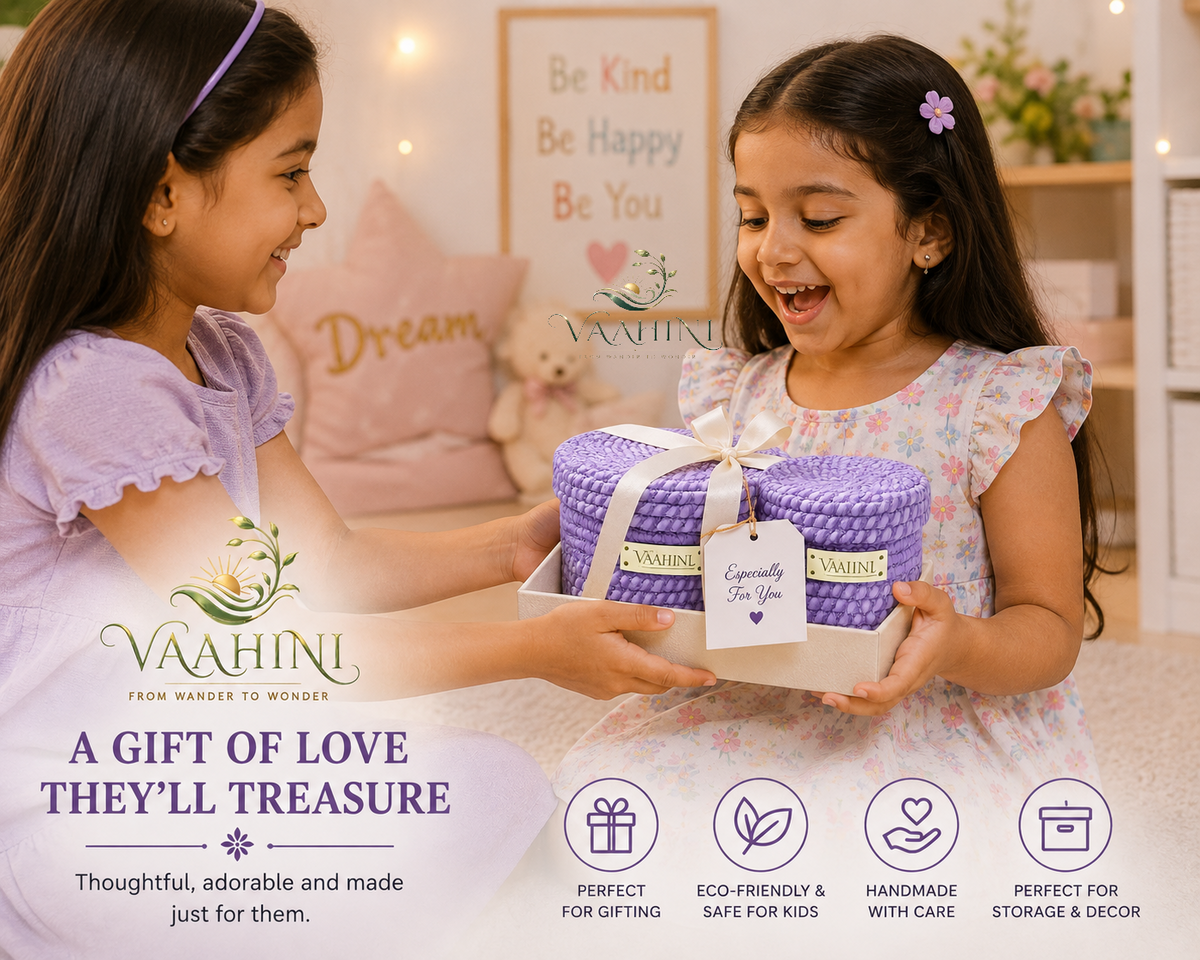 Vaahini Cotton Rope Basket Combo - Storage & Gifting