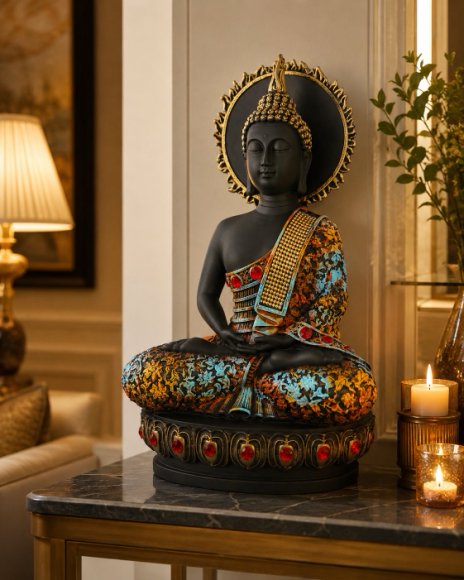 Divine Aura Meditation Buddha
