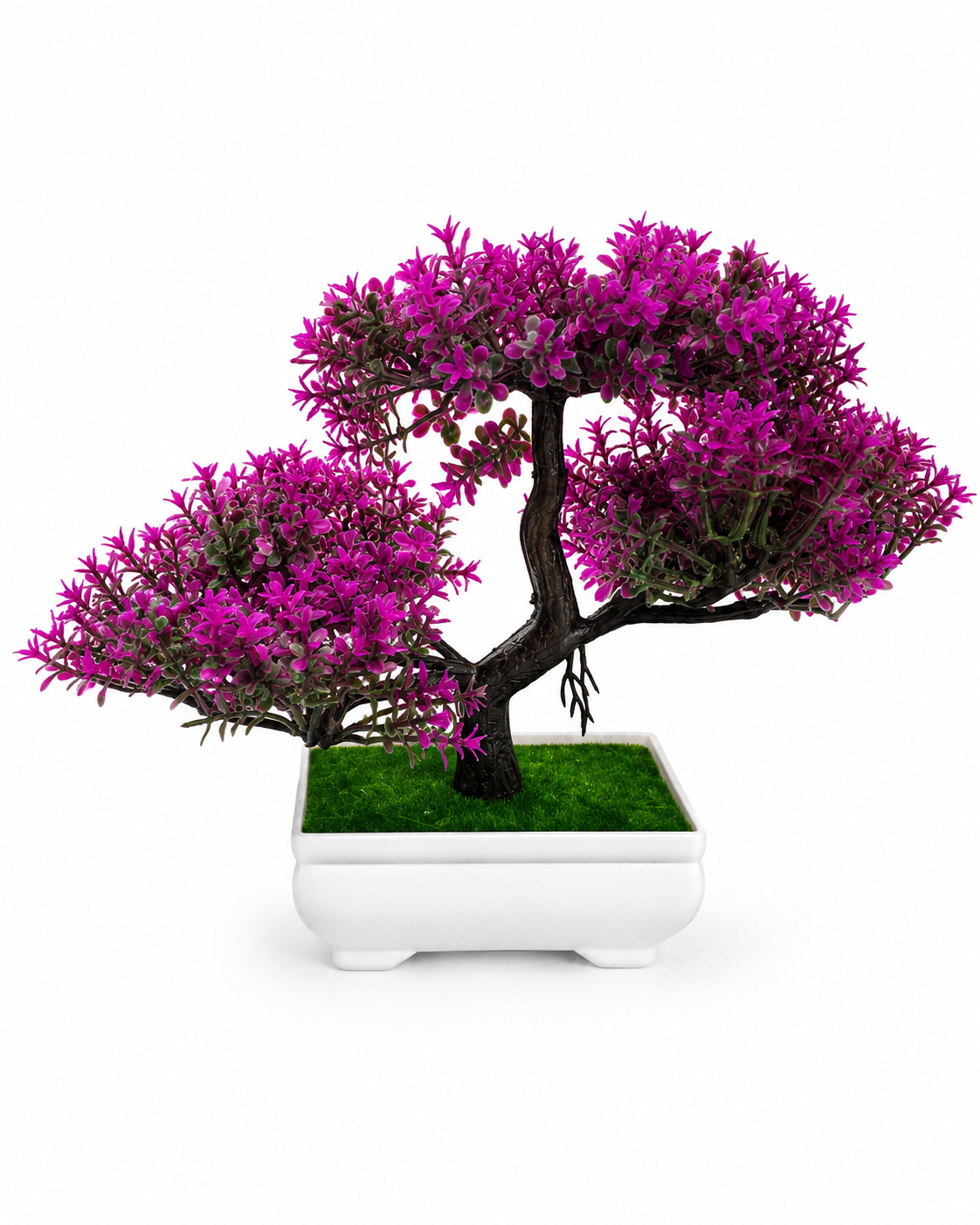 Artificial Purple Bonsai Plant for Home & Office Décor | Premium Decorative Tabletop Plant
