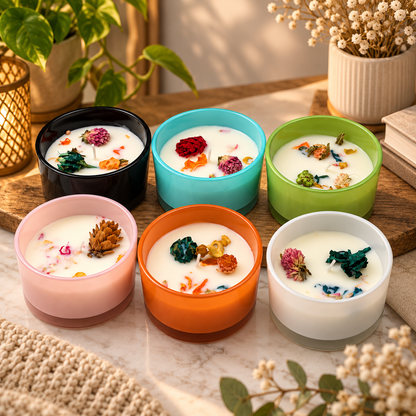 Candles in Plastic Cups 6 Pcs. Set