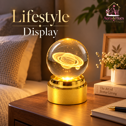 Crystal Ball Lamp(Saturn)