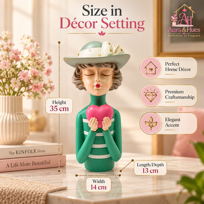 Girl with Heart Showpiece