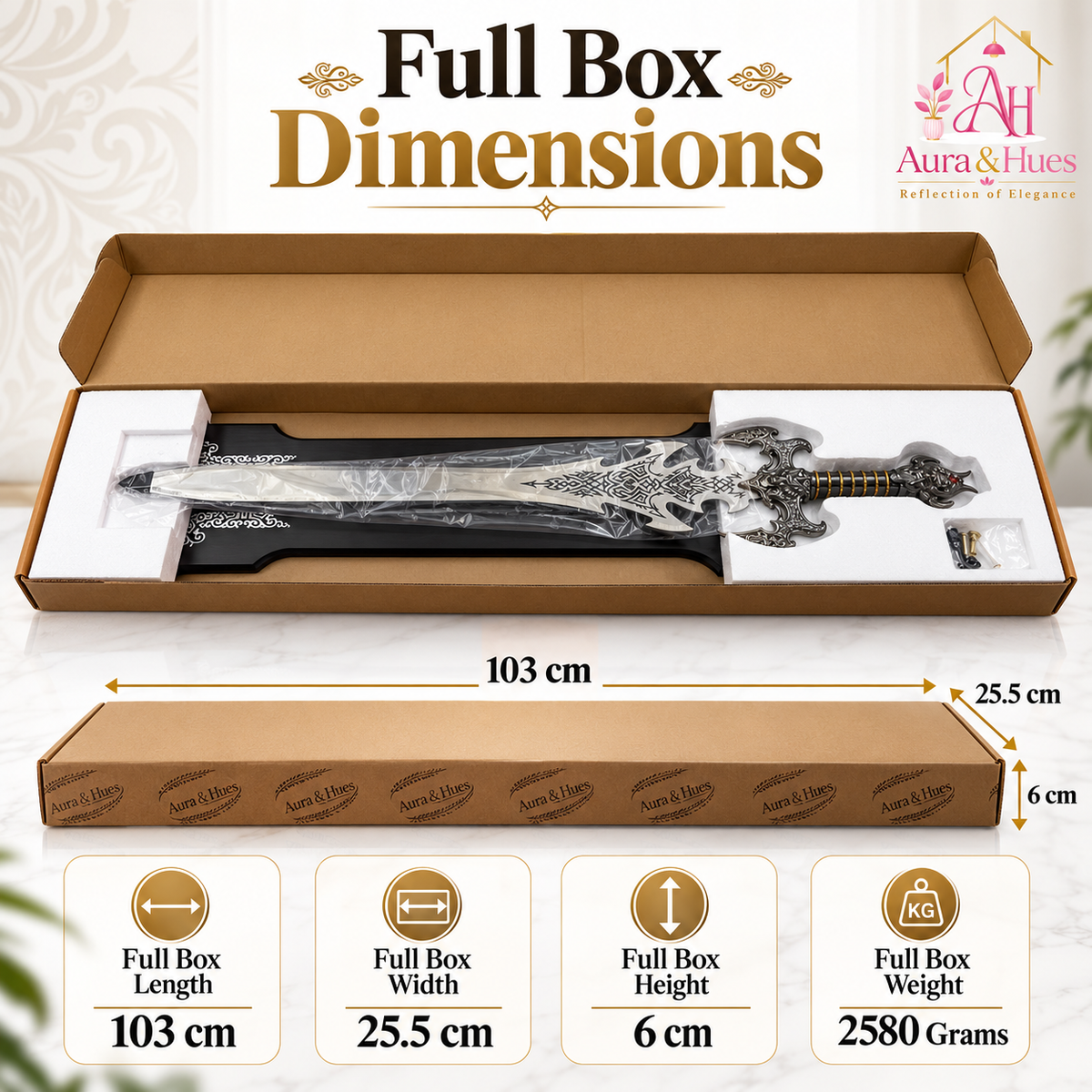 Swords - Fantasy Demon Sword with Wall Hanging Board