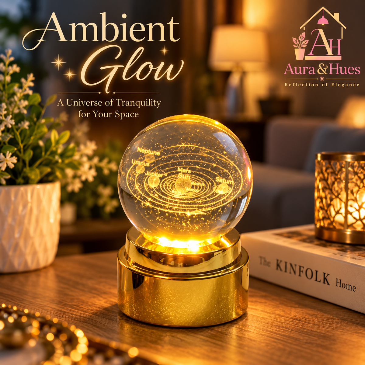 Crystal Ball Lamp(solar system)