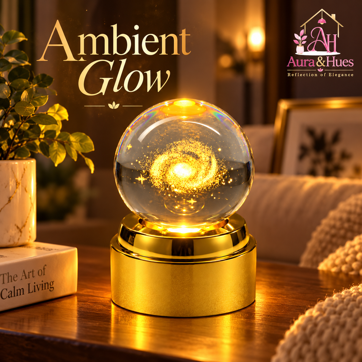 Crystal Ball Lamp(galaxy)