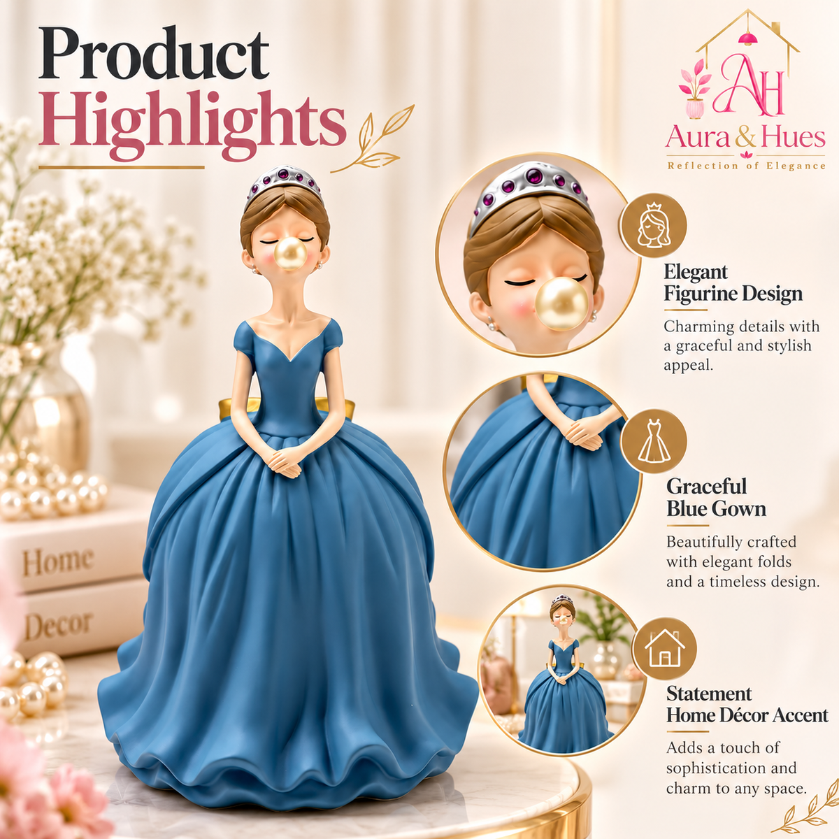 Girl Tissue Holder(blue)