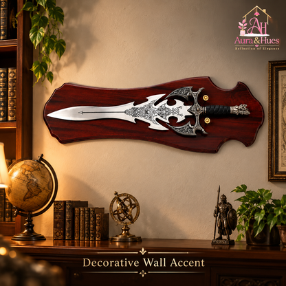 Swords - Fantasy Antique Head Sword with Wall Hanging Board