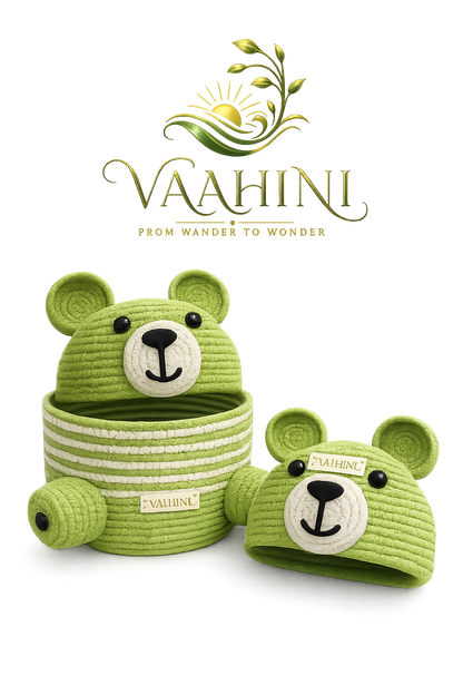 Vaahini Cotton Rope Teddy Basket - Product info and dimensions