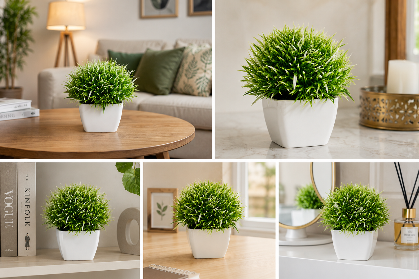 Artificial Red Potted Plant | Premium Decorative Faux Plant for Home & Office