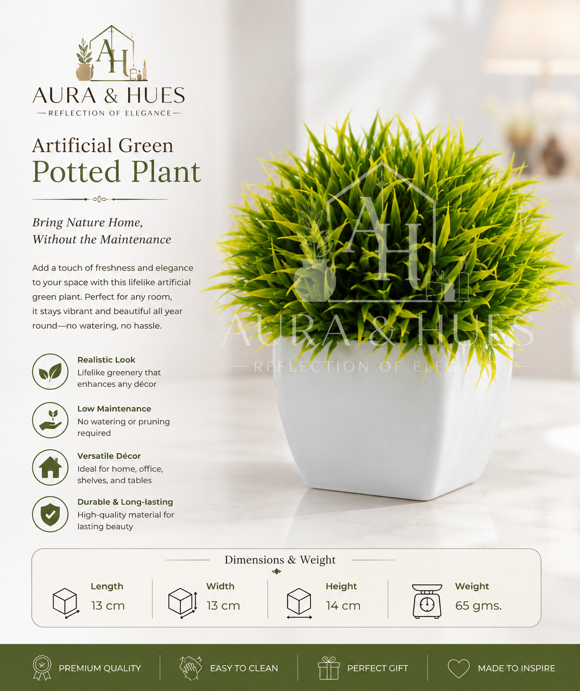Artificial Red Potted Plant | Premium Decorative Faux Plant for Home & Office