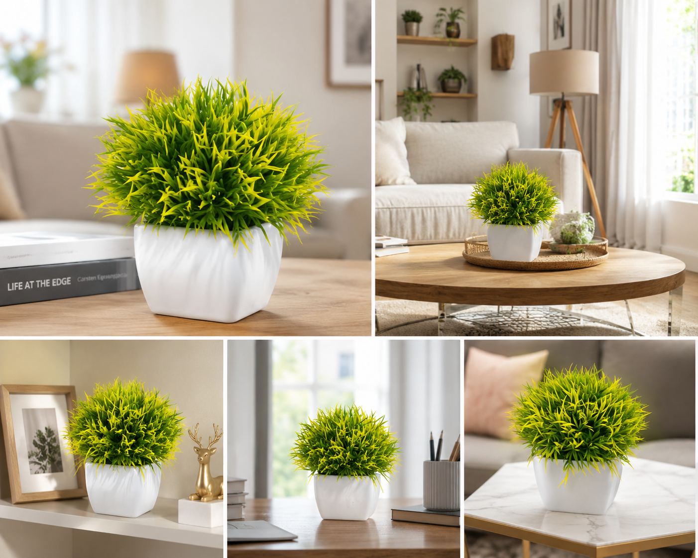 Artificial Red Potted Plant | Premium Decorative Faux Plant for Home & Office