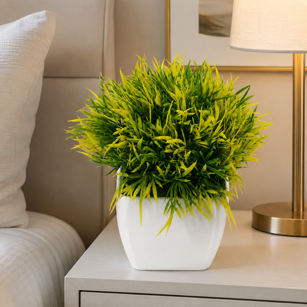 Artificial Red Potted Plant | Premium Decorative Faux Plant for Home & Office