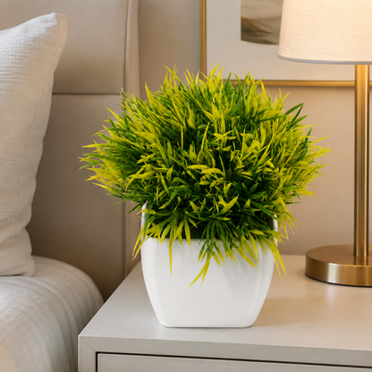 Artificial Red Potted Plant | Premium Decorative Faux Plant for Home & Office