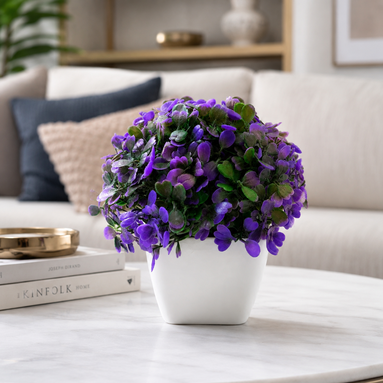 Artificial Red Potted Plant | Premium Decorative Faux Plant for Home & Office