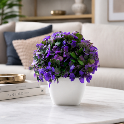 Artificial Red Potted Plant | Premium Decorative Faux Plant for Home & Office
