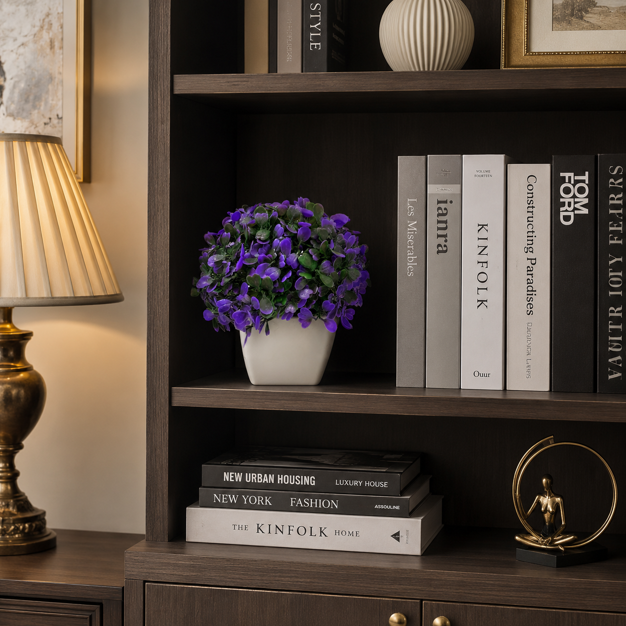 Artificial Red Potted Plant | Premium Decorative Faux Plant for Home & Office