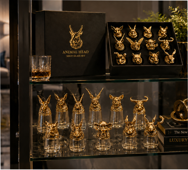 Royal Beast Golden Jaguar Decorative Showpiece