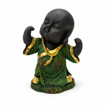 Abstract Graceful Dancer Figurine - Green Golden