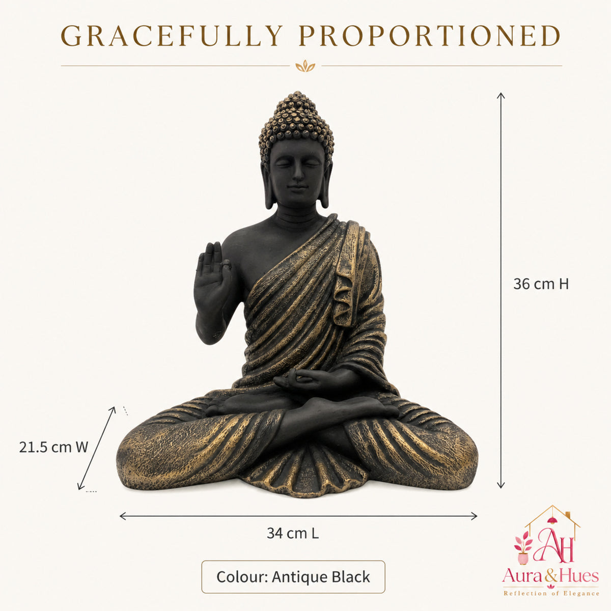 Sacred Stone-Finish Radha Krishna Idol - Pinkish Beige & Gold
