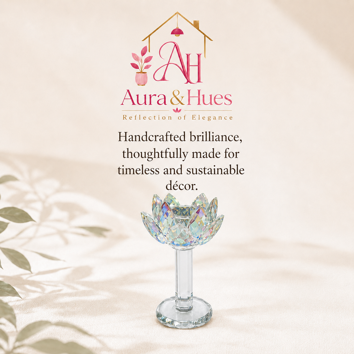Aura & Hues Premium Ribbed Pillar Scented Candle Handcrafted Aromatherapy Wax Pillar for Festive Celebration and Home Decor