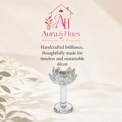 Aura & Hues Premium Ribbed Pillar Scented Candle Handcrafted Aromatherapy Wax Pillar for Festive Celebration and Home Decor