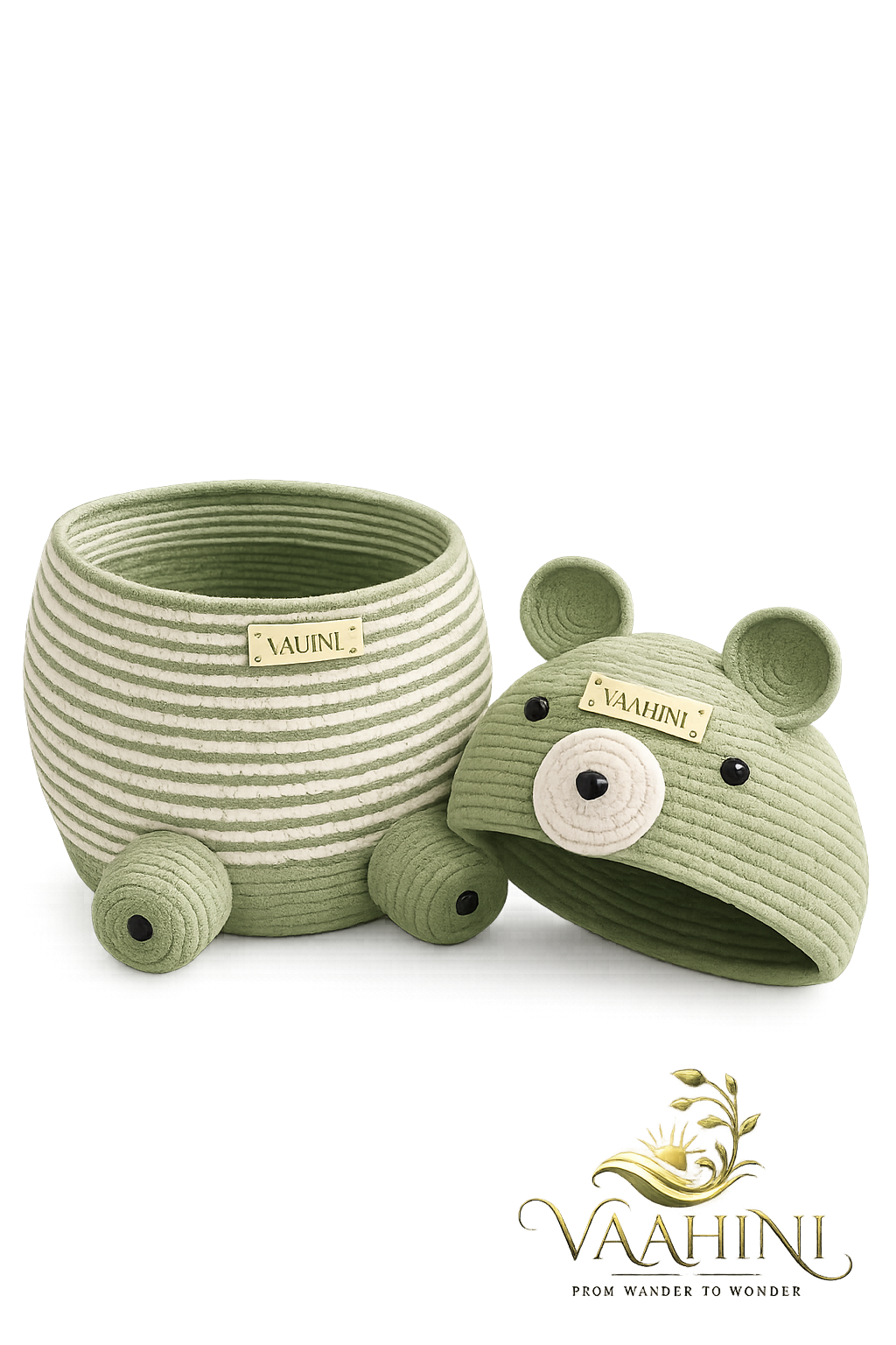 Vaahini Cotton Rope Big Teddy Basket - Product Info