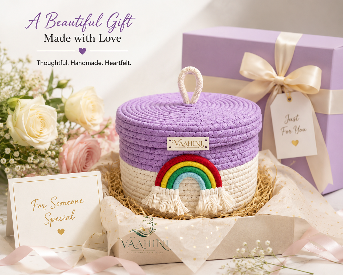Vaahini Rainbow Basket - Product showcase