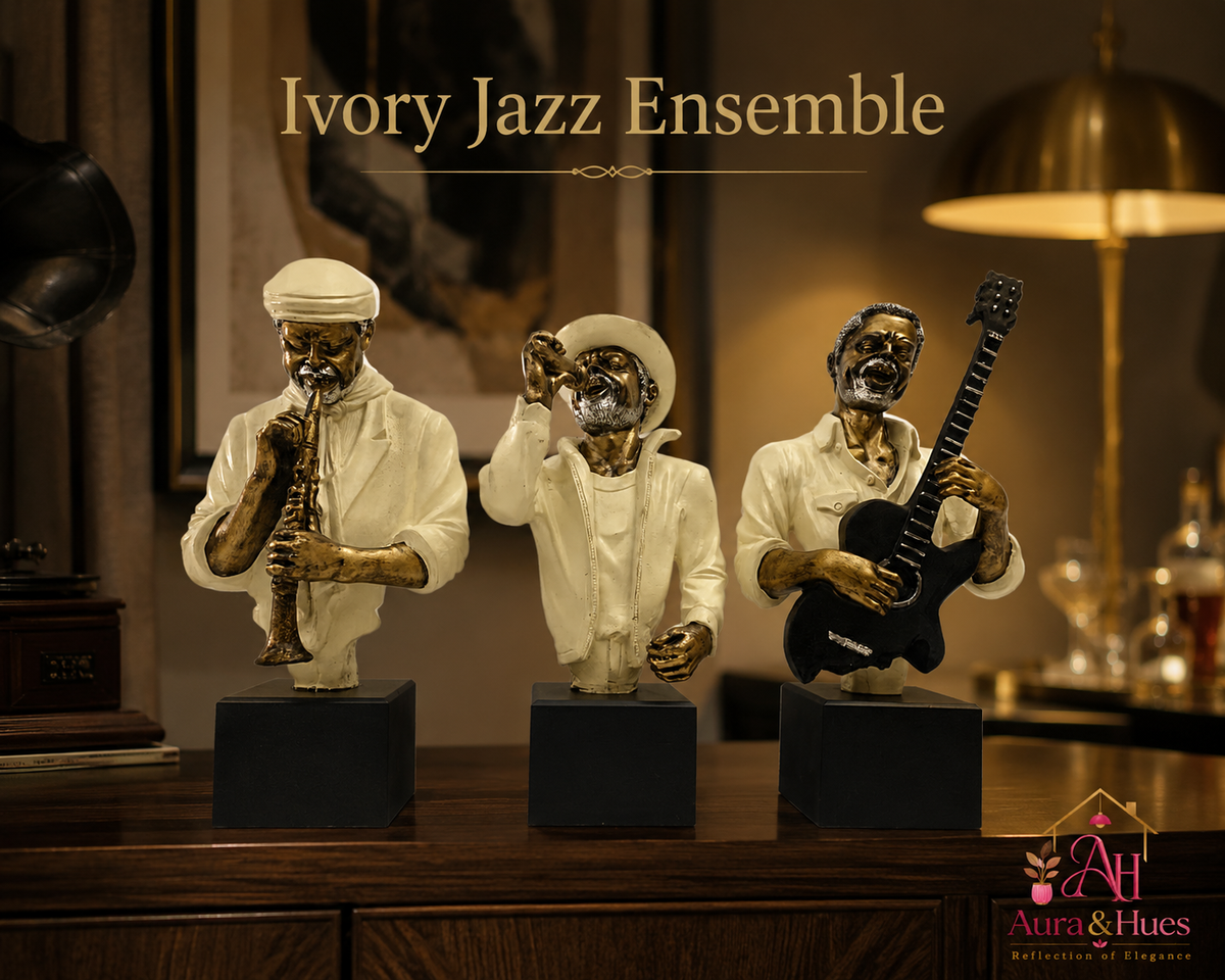Grand Majestic Art Sculpture - Cream, Metallic Gold & Silver