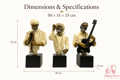 Grand Majestic Art Sculpture - Cream, Metallic Gold & Silver
