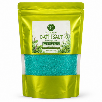 Bath Salt Color Green (Tea Tree & Tulsi)