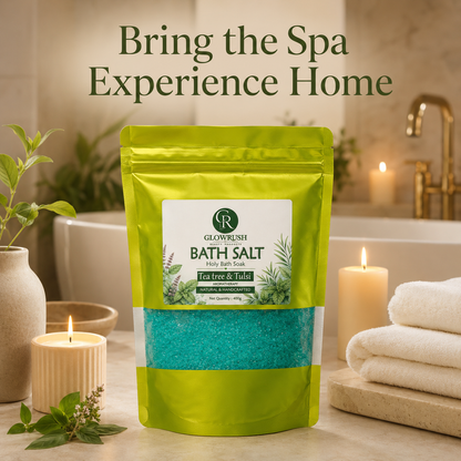 Bath Salt Color Green (Tea Tree & Tulsi)