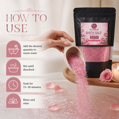 Bath Salt Color Red (Royal Rose)