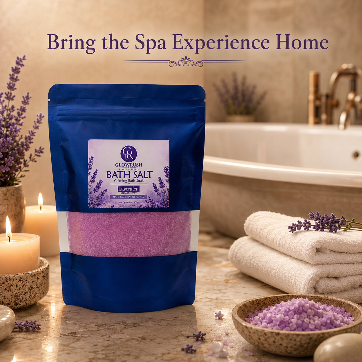 Bath Salt Color Purple (Lavender)