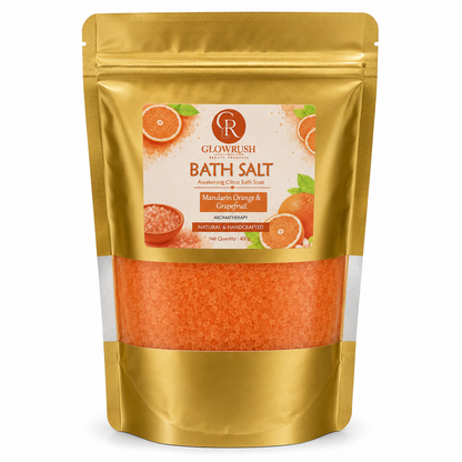 Bath Salt Color Orange (Mandarin Orange & GrapeFruit)