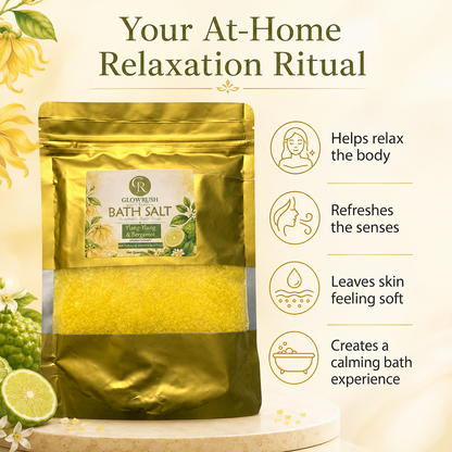 Bath Salt Color Yellow (Ylang-Ylang & Bergamot)