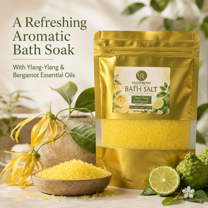 Bath Salt Color Yellow (Ylang-Ylang & Bergamot)
