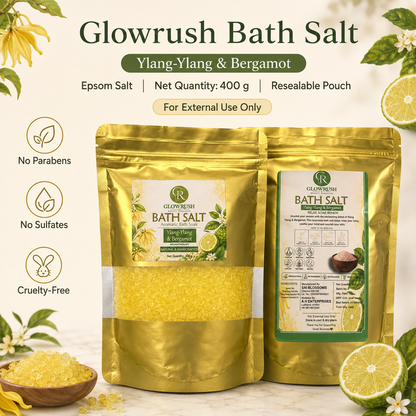 Bath Salt Color Yellow (Ylang-Ylang & Bergamot)