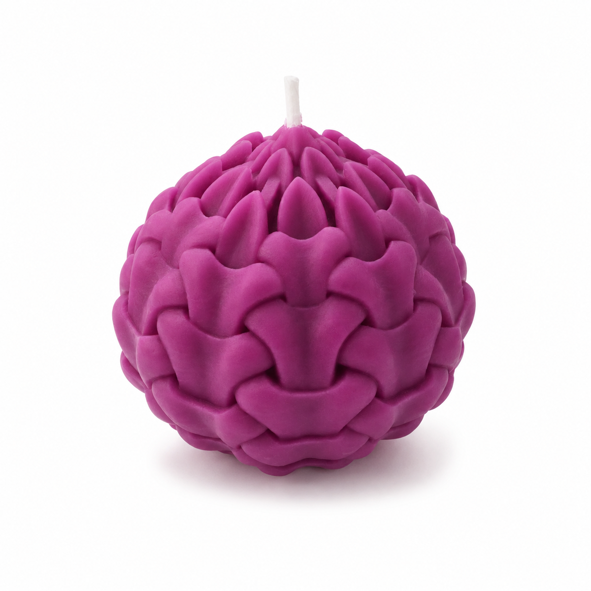 Aura & Hues Seed of Life Lavender Scented Candle, Lilac Sculptural Wax Candle with Cotton Wick, Hand-Poured Decorative Candle for Home Décor & Gifting, 8 × 8 cm, 200 g
