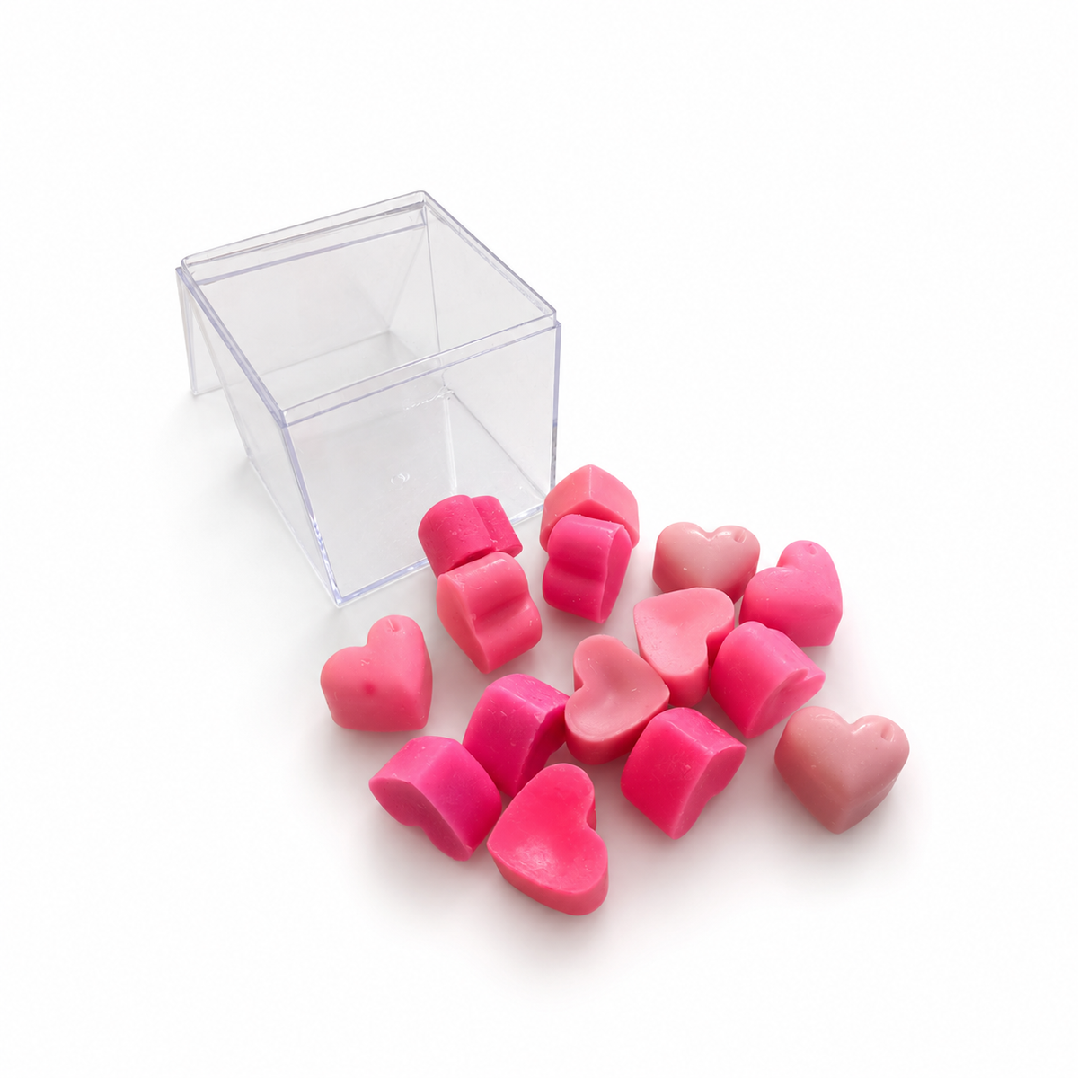 Aura & Hues Pink Heart Wax Melts, 160 g, Decorative Home Fragrance Pack for Gifting