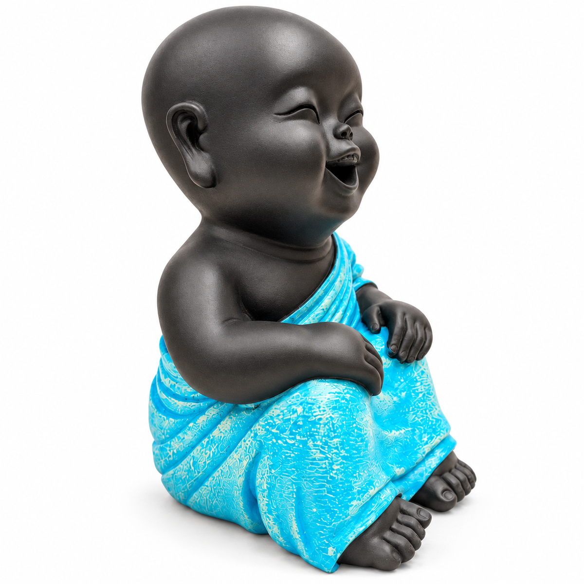 Thinking Pose Home Decor Doll - Blue & Black