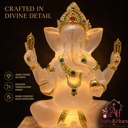 Crystal Blessings Ganesha LED Lamp - Dimensions & Specifications